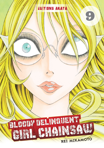 Couverture bloody delinquent girl chainsaw 9