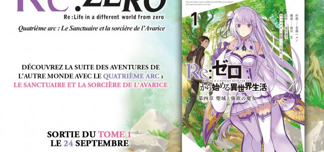 Le quatrième arc de Re:Zero bientôt chez Ototo Manga